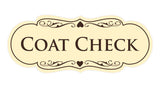 Signs ByLITA Designer Coat Check Sign