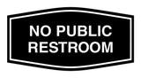 Signs ByLITA Fancy No Public Restroom Sign
