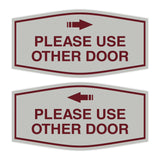 Signs ByLITA Fancy Please Use Other Door Sign Set