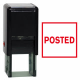 Red Square POSTED Self Inking Rubber Stamp