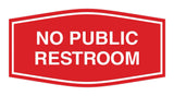 Signs ByLITA Fancy No Public Restroom Sign