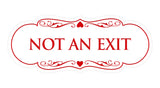 Signs ByLITA Designer Not An Exit Sign