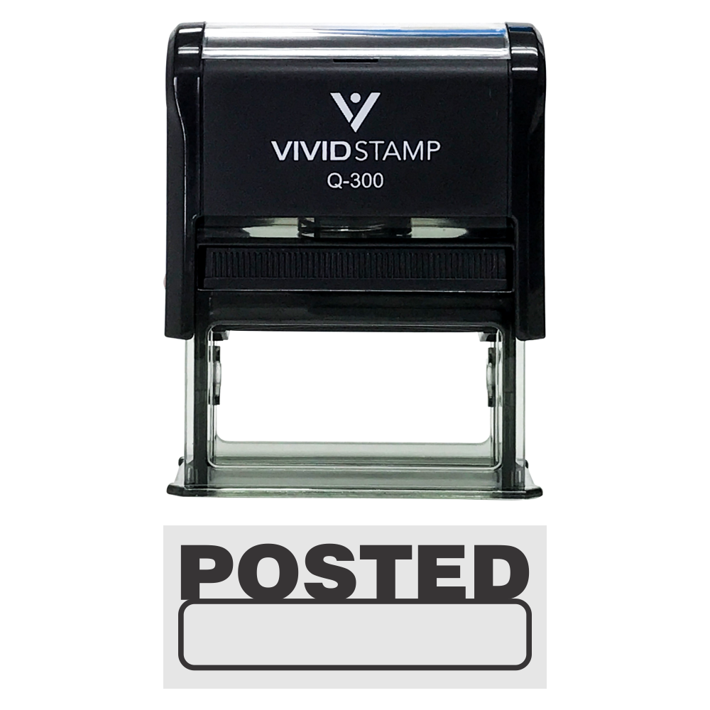 Basic POSTED Self-Inking Office Rubber Stamp