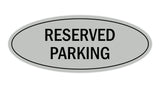Signs ByLITA Oval Reserved Parking Sign