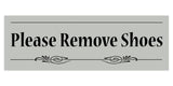 Decorative Please Remove Shoes Door / Wall Sign