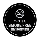 Signs ByLITA Circle This Is A Smoke Free Environment Sign
