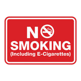 No Smoking including E-Cigarettes Sign