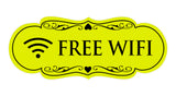 Signs ByLITA Designer Free Wifi Sign