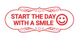 Designer Start the Day With a Smile Wall or Door Sign
