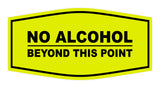 Signs ByLITA Fancy No Alcohol Beyond this Point Sign
