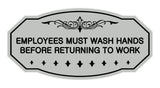 Victorian Employees Must Wash Hands Before Returning To Work Sign