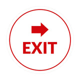 Signs ByLITA Circle Exit-Right Sign