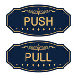 Victorian Push Pull Sign Set