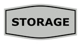 Lt Gray Fancy Storage Sign