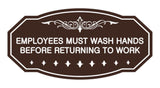 Victorian Employees Must Wash Hands Before Returning To Work Sign