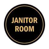 Signs ByLITA Circle Janitor Room Sign