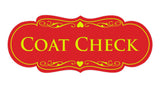 Signs ByLITA Designer Coat Check Sign