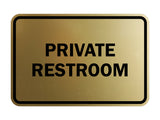 Signs ByLITA Classic Framed Private Restroom Sign