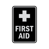 Portrait Round First Aid Sign