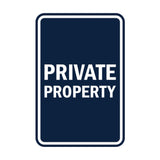 Portrait Round Private Property Sign