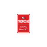 Signs ByLITA Portrait Round no trespassing private property Sign