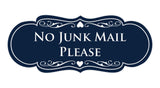 Signs ByLITA Designer No Junk Mail Please Sign