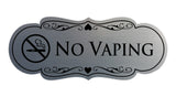 Signs ByLITA Designer No Vaping Sign