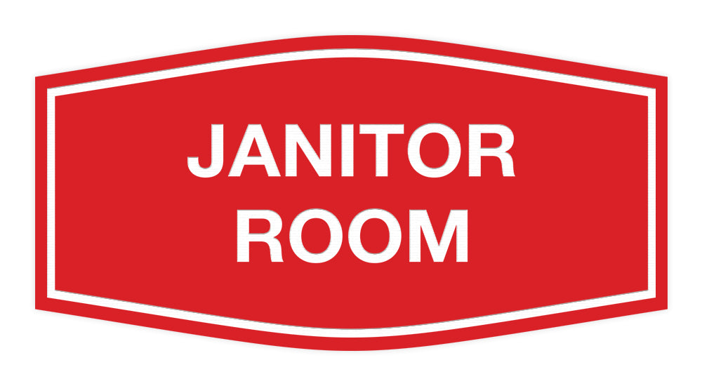Signs ByLITA Fancy Janitor Room Sign