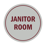 Signs ByLITA Circle Janitor Room Sign
