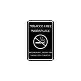 ByLITA Tobacco Free Workplace No Smoking, Vaping Or Smokeless Tobacco Sign
