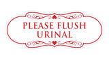 Designer Please Flush Urinal Wall or Door Sign