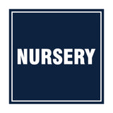 Square Nursery Sign with Adhesive Tape, Mounts On Any Surface, Weather Resistant