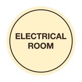 Signs ByLITA Circle Electrical Room Sign