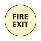 Signs ByLITA Circle Fire Exit Sign