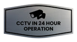 Fancy CCTV in 24 Hour Operation Wall or Door Sign