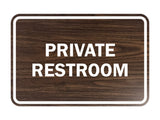 Signs ByLITA Classic Framed Private Restroom Sign