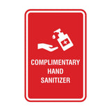 Portrait Round Complimentary Hand Sanitizer Sign
