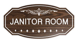Victorian Janitor Room Sign