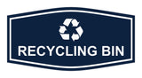 Fancy Recycling bin Wall or Door Sign