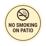 Signs ByLITA Circle No Smoking on Patio Sign