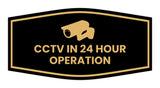 Fancy CCTV in 24 Hour Operation Wall or Door Sign