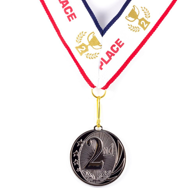 2nd Place MidNite Star Silver Medal Award - Includes Ribbon