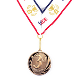 3rd Place MidNite Star Bronze Medal Award - Includes Ribbon