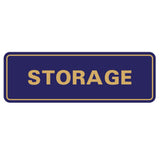 Blue / Gold Standard Storage Sign