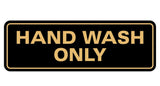 Standard Hand Wash Only Sign