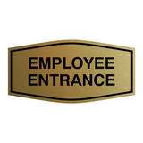 Fancy Employee Entrance Sign - Wall/Door Sign