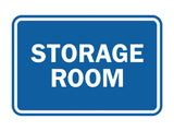 Blue Signs ByLITA Classic Framed Storage Room Sign