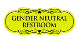 Signs ByLITA Designer Gender Neutral Restroom Sign