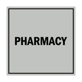 Square Pharmacy Sign with Adhesive Tape, Mounts On Any Surface, Weather Resistant