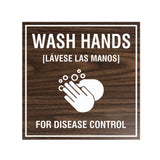 Signs ByLITA Square Wash Hands For Disease Control Sign